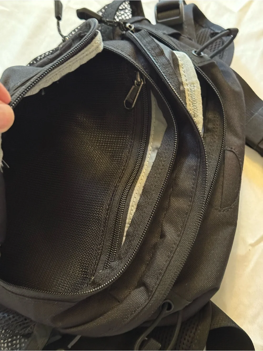 Marmot Black Bag with Pockets, great for hiking